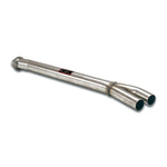 wide view of Supersprint "Y-pipe" for BMW E36 318is 1.9i (140 Hp) 1996-1999 with white background