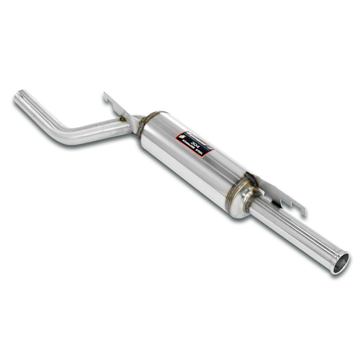 wide view of Supersprint Rear exhaust central exit Ø54 for BMW 1502 1.6 1975-1977 with white background