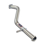 wide view of Supersprint Turbo downpipe for BMW 2002 Turbo 1973-1975 with white background