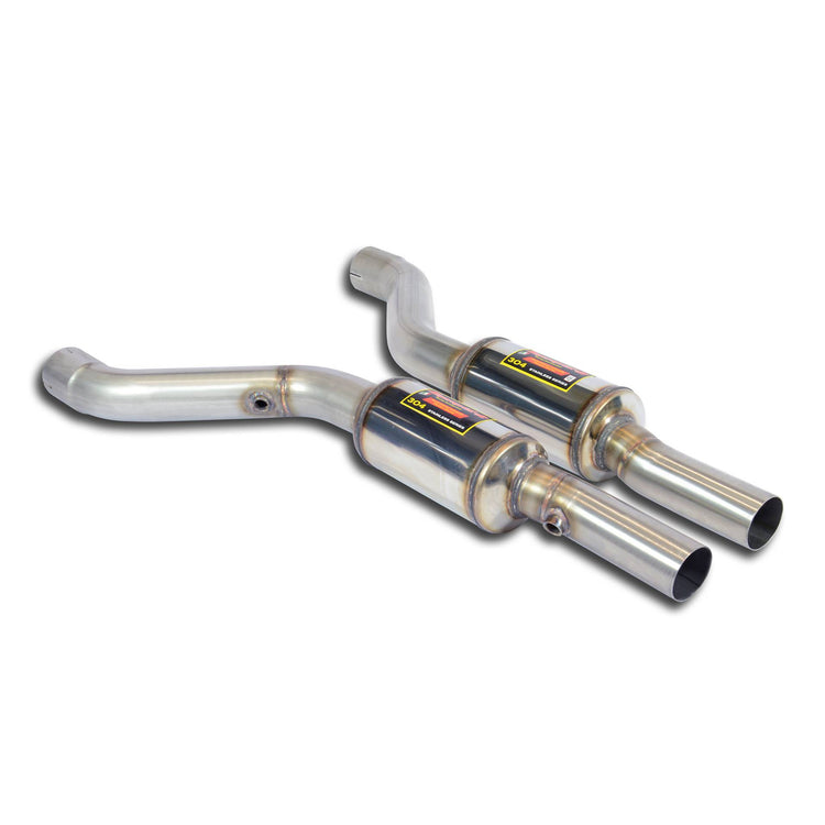 wide view of Supersprint Front exhaust Right - Left for BMW Z3 Roadster / Coupè - All models (For V8 - LS1 / Mustang engine conversion) 1996-2002 with white background