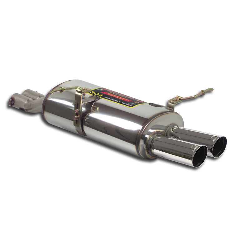 close view of Supersprint Rear exhaust OO76 for BMW Z3 Roadster / Coupè - All models (For V8 - LS1 / Mustang engine conversion) 1996-2002 with white background