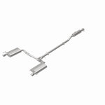 BRExhaust 106-0557 direct-fit exhaust kit, rear view of the turntable spin