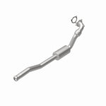 MagnaFlow 4481282 carb direct-fit catalytic converter, rear view of the turntable spin