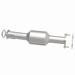 MagnaFlow 5592579 carb direct-fit catalytic converter, side view of the turntable spin