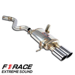 wide view of Supersprint Rear exhaust Right "F1 Race Lightweight" OO80 for BMW E92 Coupè M3 2007-2013 with white background