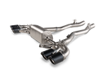 Akrapovic Slip-On Line (Titanium) S-BM/T/24H for BMW M8 Gran Coupe (F93) 2020-2025, angled view