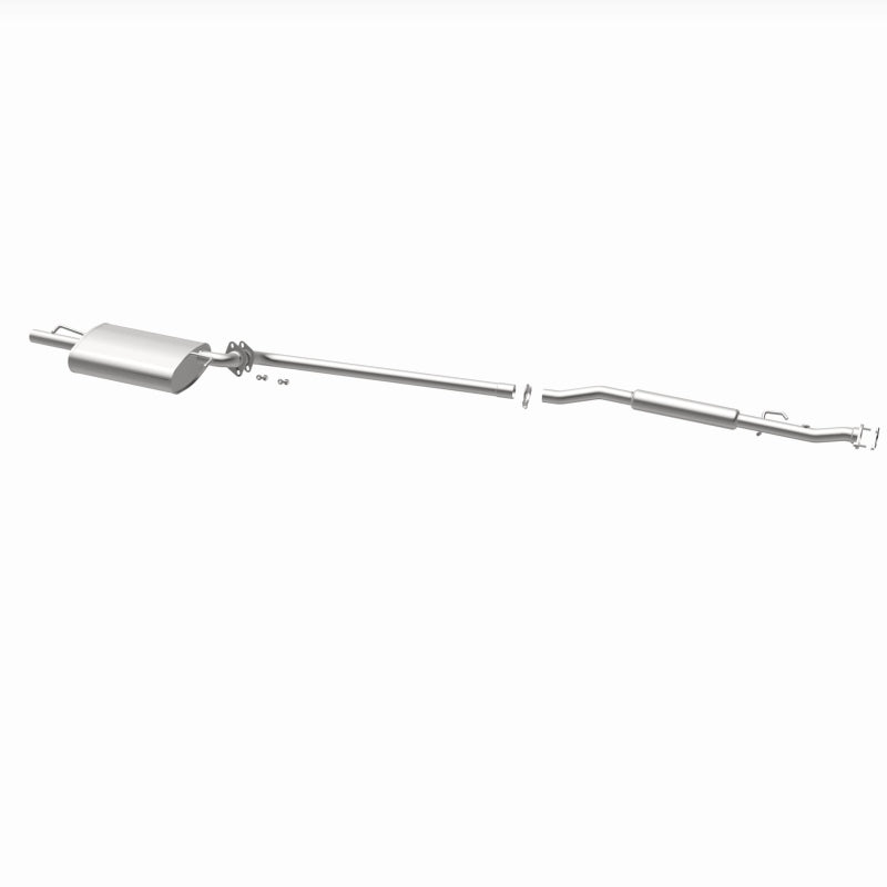 BRExhaust 106-0196 direct-fit exhaust kit, opposite rear three-quarter view of the turntable spin
