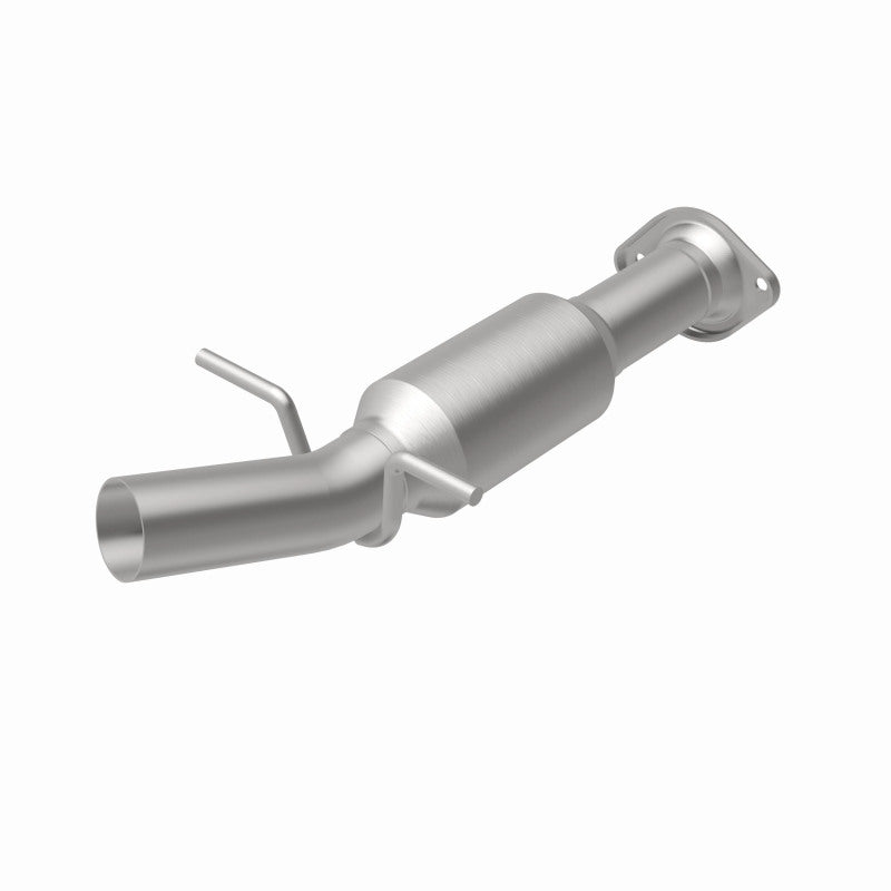 MagnaFlow 52537 oem grade direct-fit catalytic converter, rear view of the turntable spin