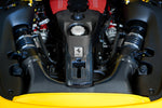 Capristo carbon fiber airbox for the Ferrari 488 installed on the V8
