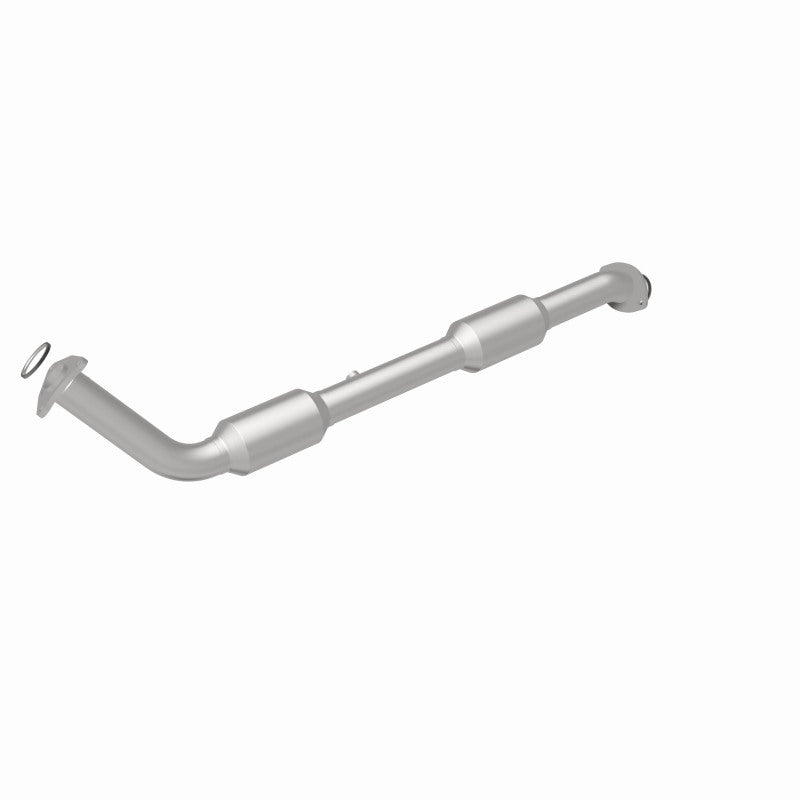 MagnaFlow 5582632 carb direct-fit catalytic converter, rear three-quarter view of the turntable spin