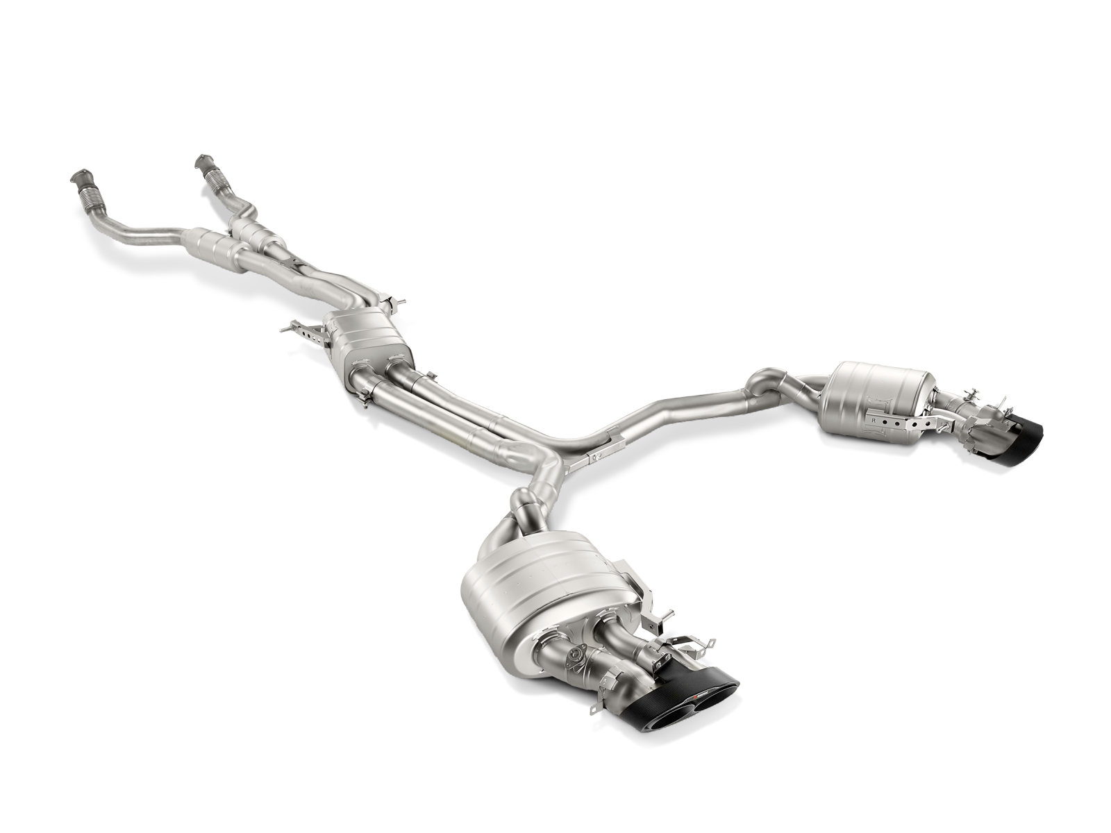 Akrapovic Evolution Line (Titanium) S-AU/TI/4H for Audi RS7 Sportback (C7) 2014-2018, side view