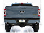 AWE Tuning 2021+ Ford F150 Tremor w/ Bumper Cutouts 0FG Resonated Catback w/ Chrome Silver Tips