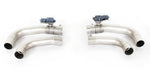 Remus Alfa Romeo Giulia Axle-Back Exhaust, pair of curved connection tubes with exhaust valves
