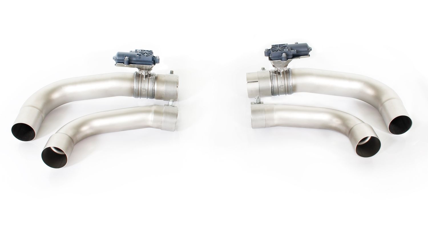 Remus Alfa Romeo Giulia Axle-Back Exhaust, pair of curved connection tubes with exhaust valves