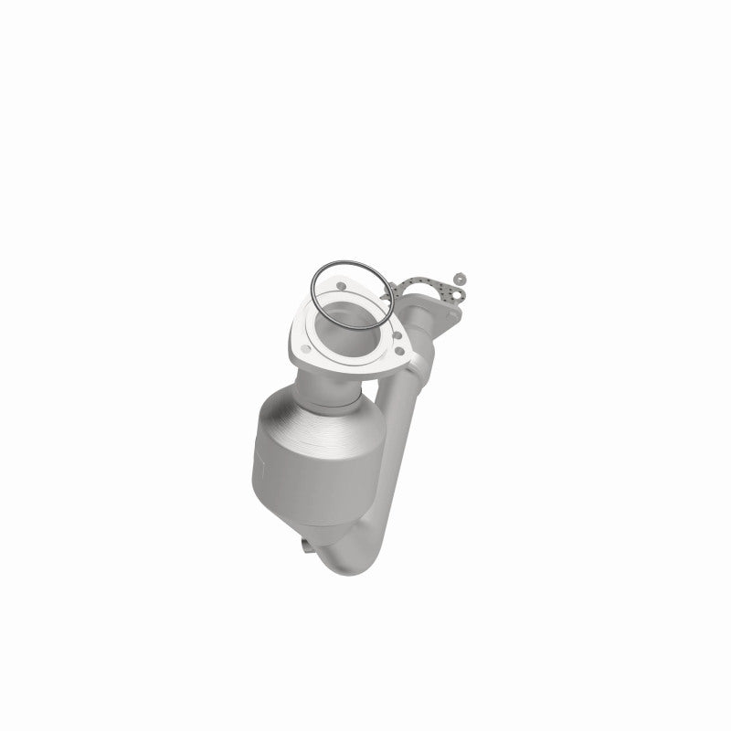 MagnaFlow 5411907 carb direct-fit catalytic converter, side view of the turntable spin