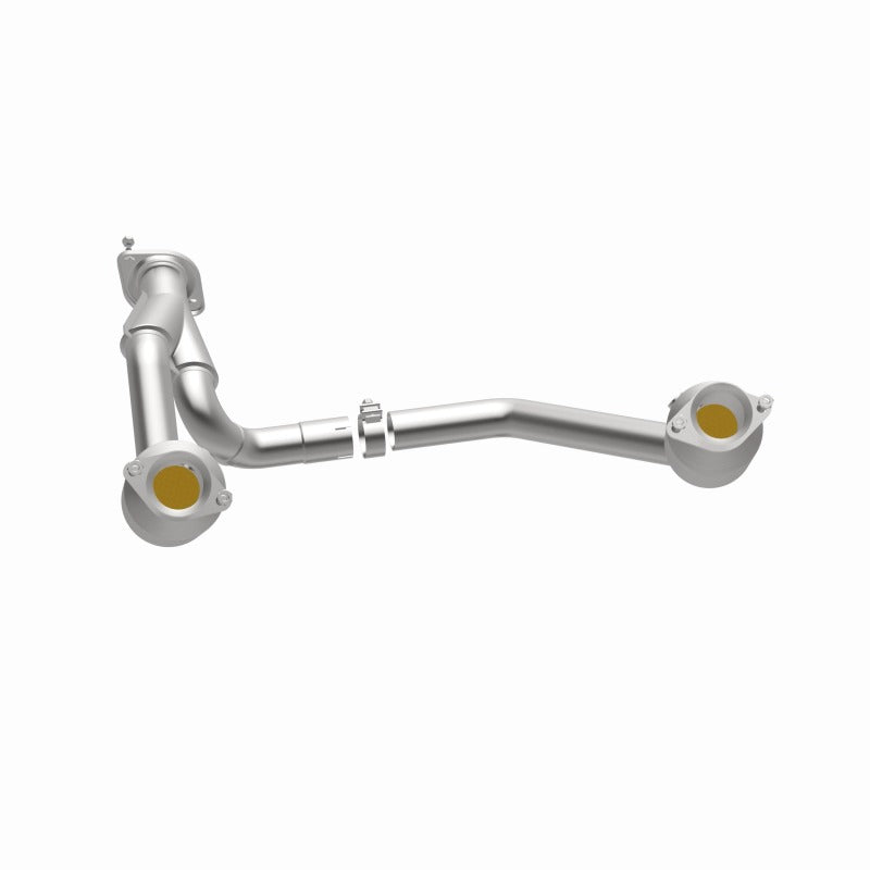 MagnaFlow 280307 oem grade direct-fit catalytic converter, opposite side view of the turntable spin