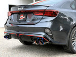 aFe 22-24 Kia Forte GT 1.6L 3in-2.5in 304 Stainless Steel Axle-Back Exhaust w/ Blue Flame Tips