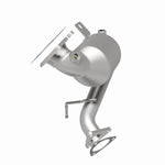 MagnaFlow 22-161 oem grade manifold converter, rear three-quarter view of the turntable spin