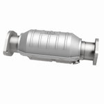 MagnaFlow 4481614 carb direct-fit catalytic converter, side view of the turntable spin