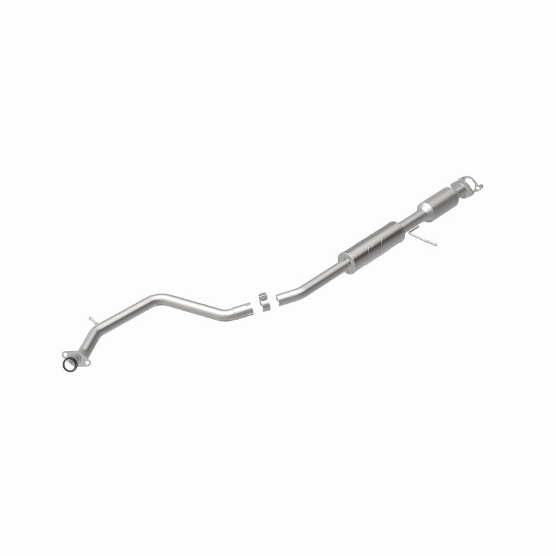 MagnaFlow 5571886 carb direct-fit catalytic converter, rear view of the turntable spin