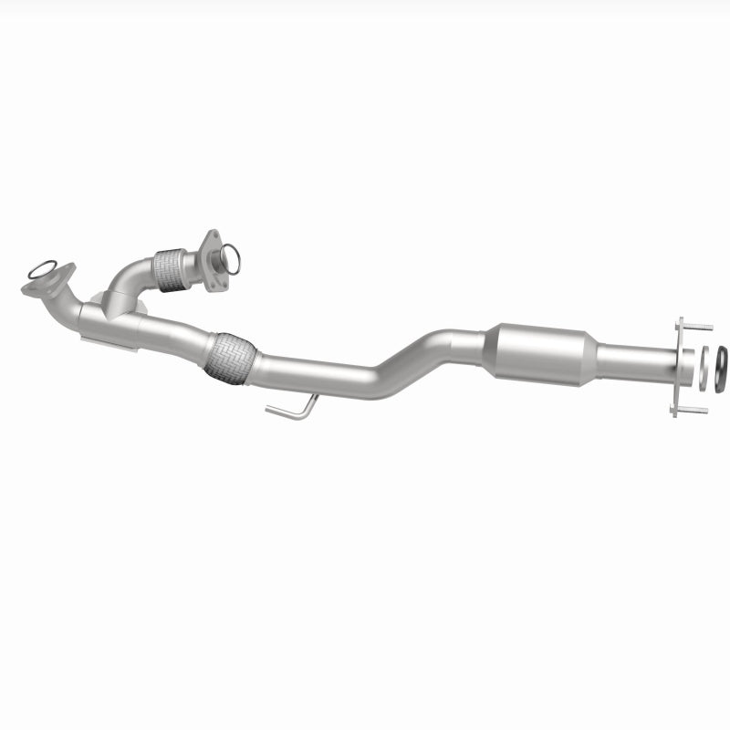 MagnaFlow 280403 oem grade direct-fit catalytic converter, side view of the turntable spin