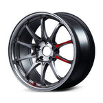 RAYS manufacturer illustration of CE28N-plus SL in Pressed Graphite for 18x10.5 5x114.3 +14 mm listing; wheel on white background