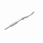 MagnaFlow 5571029 carb direct-fit catalytic converter, rear view of the turntable spin
