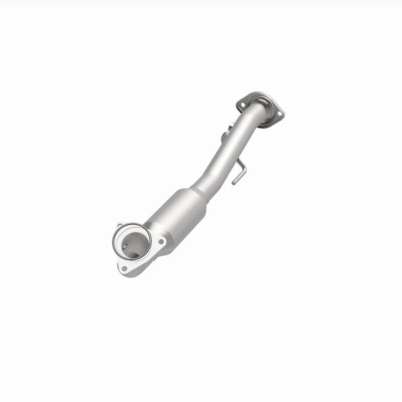 MagnaFlow 4651649 carb direct-fit catalytic converter, opposite front three-quarter view of the turntable spin