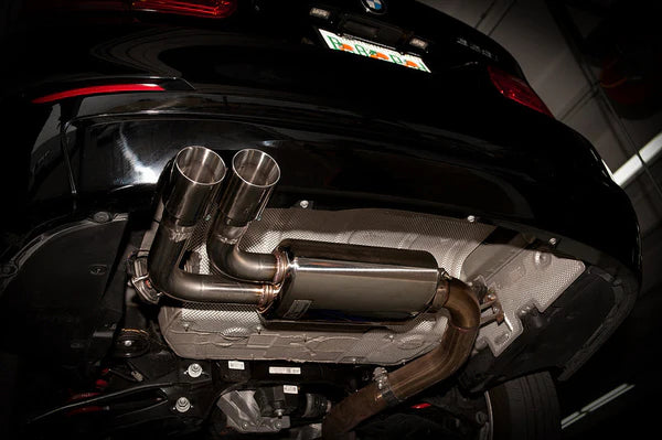 Wide Shot of Active Autowerke Signature Exhaust for BMW F22/F30/F32 228I/328I/428 fitted in the car