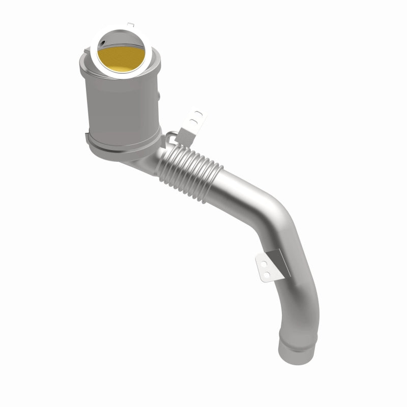 MagnaFlow 52264 oem grade direct-fit catalytic converter, opposite front three-quarter view of the turntable spin