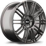 A front view of APEX TC-10RT Forged Wheel for Audi and VW in Anthracite with white background