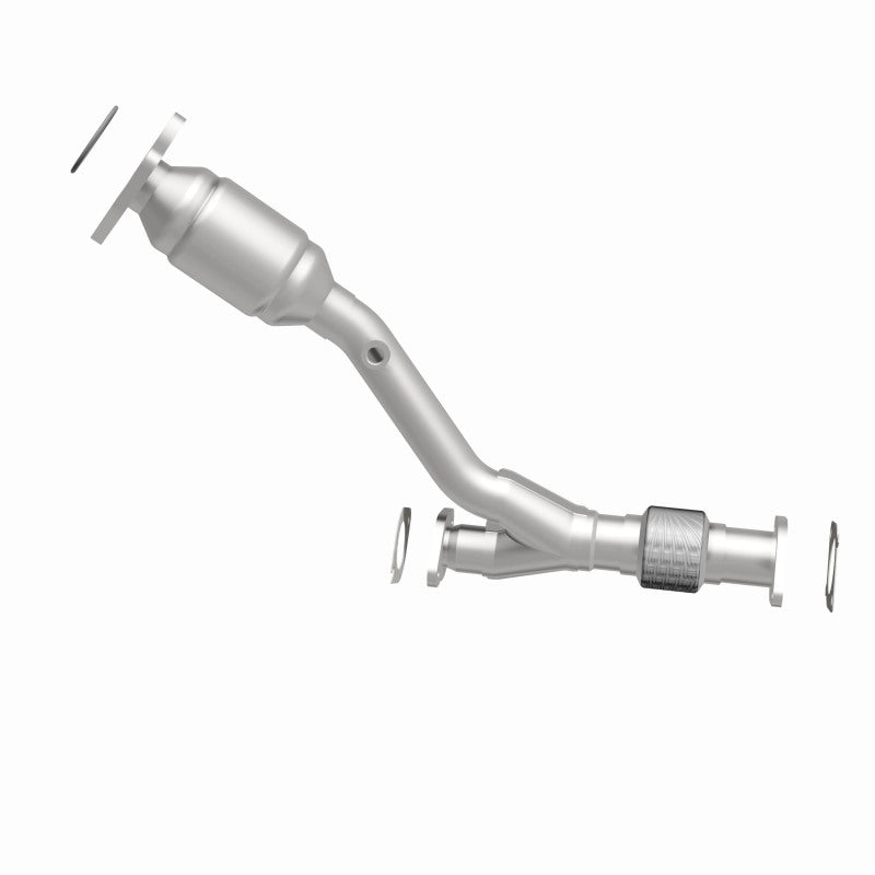 MagnaFlow 5461229 carb direct-fit catalytic converter, side view of the turntable spin