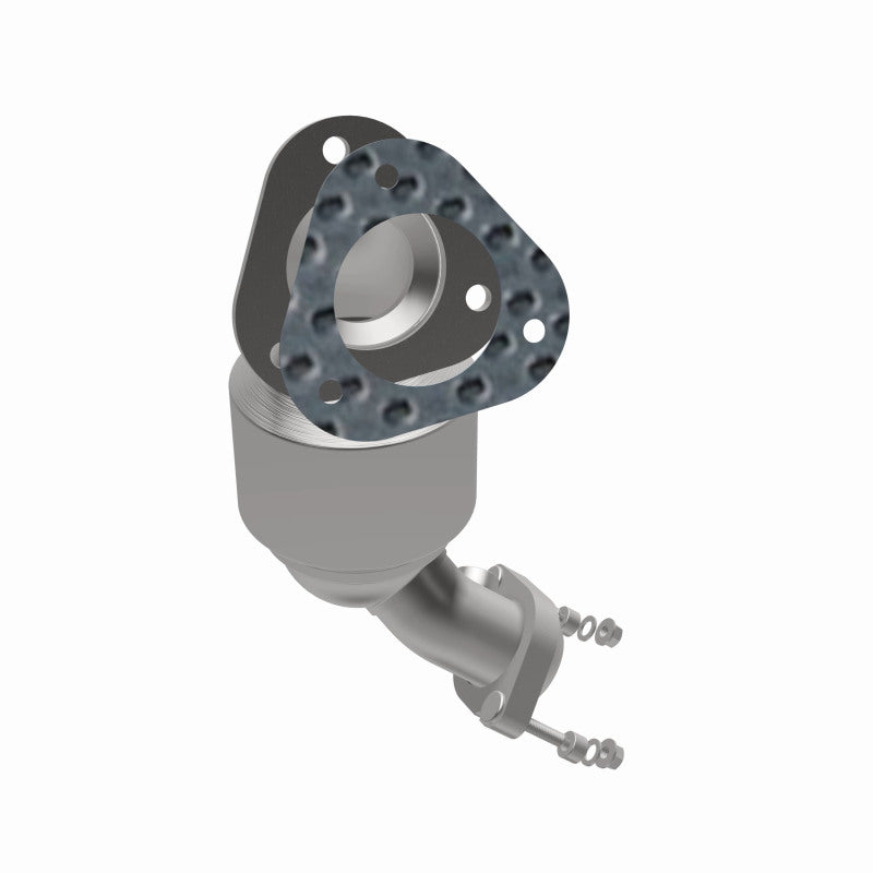 MagnaFlow 5582942 carb direct-fit catalytic converter, opposite side view of the turntable spin