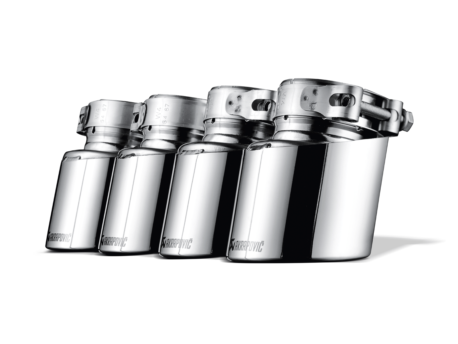 Akrapovic BMW X5M (E70) Tail Pipe Set (Titanium) TP-T/P/2 for BMW X5 M E70 2010-2013, side view
