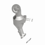 MagnaFlow 5551837 carb direct-fit catalytic converter, side view of the turntable spin
