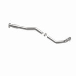 MagnaFlow 24231 hm grade direct-fit catalytic converter, opposite front three-quarter view of the turntable spin