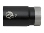 aFe MACH Force-Xp Universal Exhaust Tip 3-1/2 IN Inlet x 4 IN Outlet x 7 IN L Black Right Side Exit