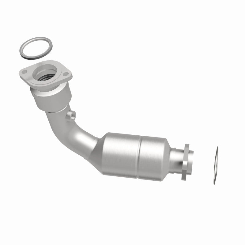 MagnaFlow 5461628 carb direct-fit catalytic converter, side view of the turntable spin