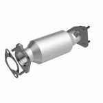 MagnaFlow 5582665 carb direct-fit catalytic converter, rear view of the turntable spin