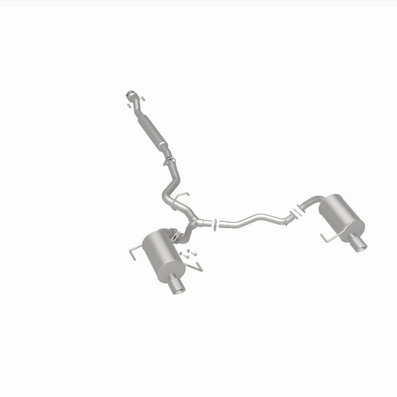 BRExhaust 106-0069 direct-fit exhaust kit, rear three-quarter view of the turntable spin