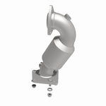 MagnaFlow 4481971 carb direct-fit catalytic converter, side view of the turntable spin