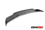 RennTech carbon rear wing for the X290 from the side - Carbon Fiber Rear Wing for the 2019-2026 AMG GT 4-Door Coupe