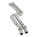 wide view of Supersprint Front pipes kit (Replaces catalytic converter) for BMW E46 1997-2006 with white background