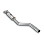 wide view of Supersprint Centre exhaust for BMW E12 528i (M30) 1977-1981 with white background