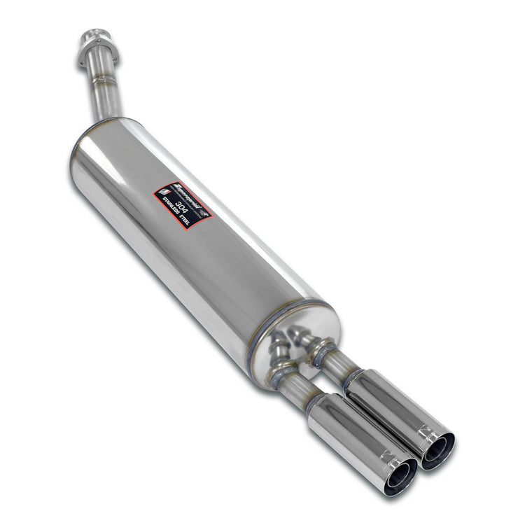 wide view of Supersprint Rear exhaust OO60 for BMW E21 320/6 1977-1982 with white background