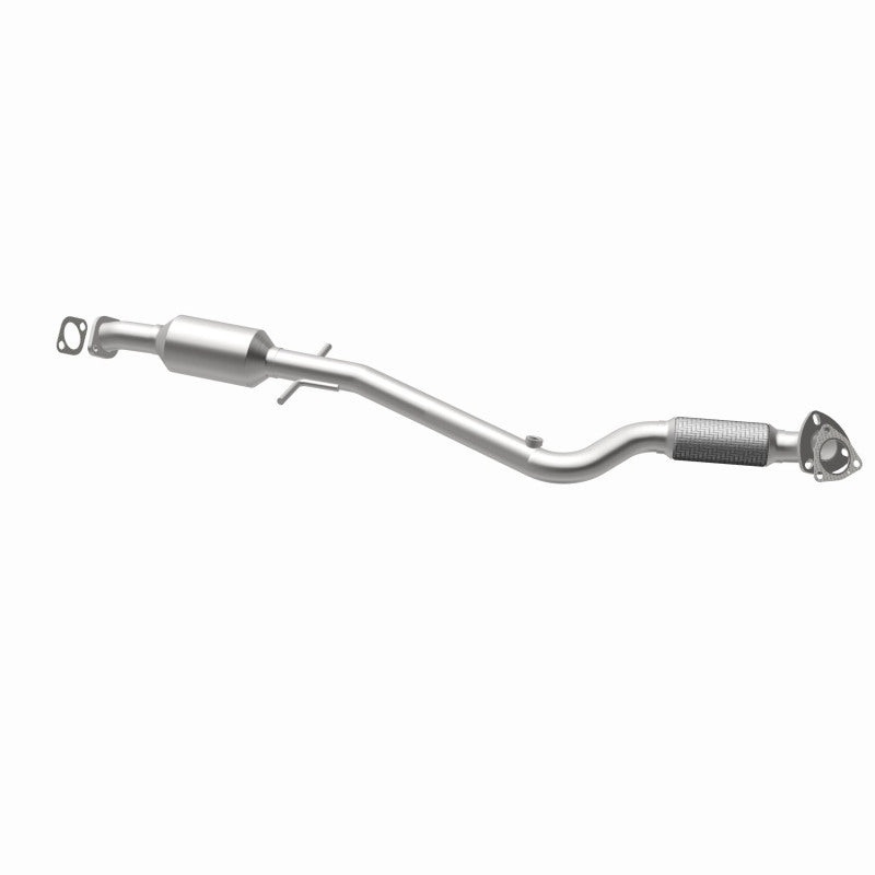 MagnaFlow 52091 oem grade direct-fit catalytic converter, opposite rear three-quarter view of the turntable spin