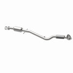MagnaFlow 52091 oem grade direct-fit catalytic converter, opposite rear three-quarter view of the turntable spin