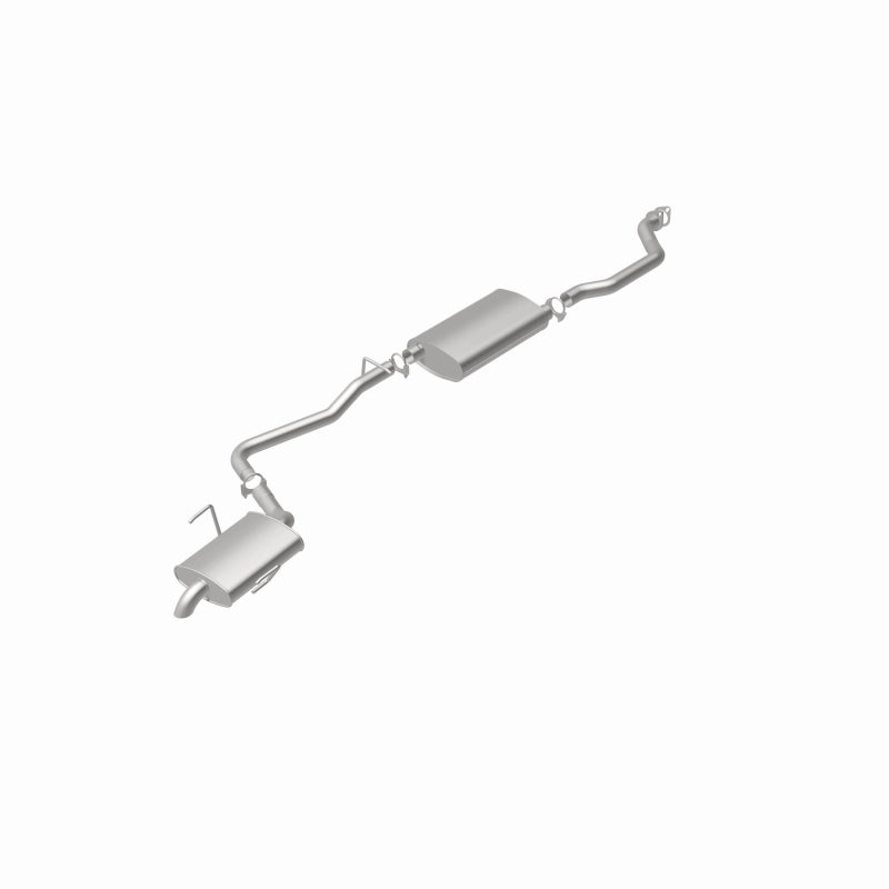 BRExhaust 106-0279 direct-fit exhaust kit, rear view of the turntable spin