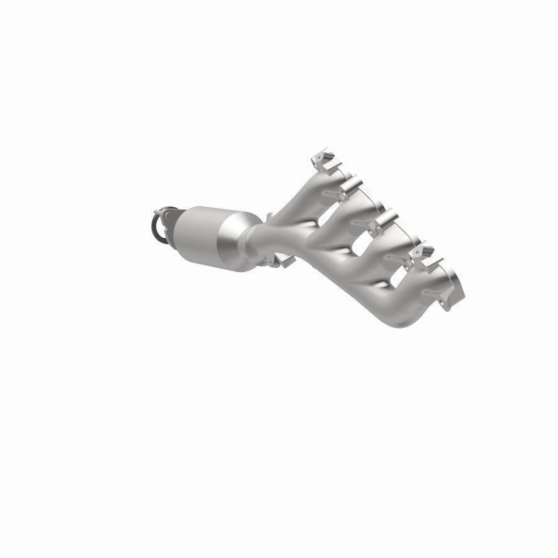 MagnaFlow 4551071 carb manifold converter, opposite rear three-quarter view of the turntable spin
