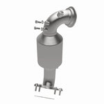MagnaFlow 21-421 oem grade direct-fit catalytic converter, opposite side view of the turntable spin